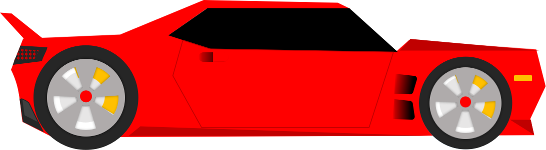 Basic Red Muscle Car